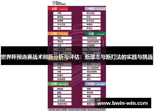 世界杯预选赛战术创新分析与评估：新理念与新打法的实践与挑战